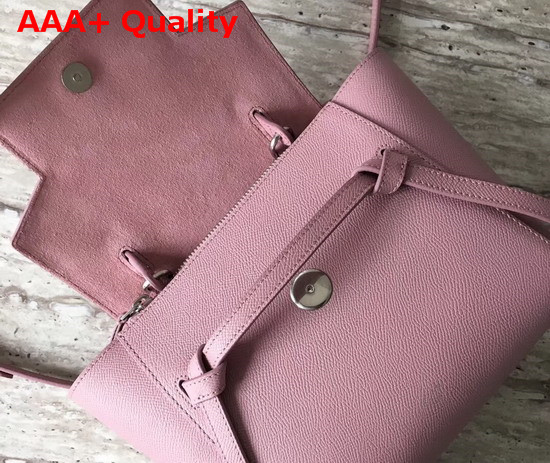 Celine Nano Belt Bag in Pink Grained Calfskin Replica