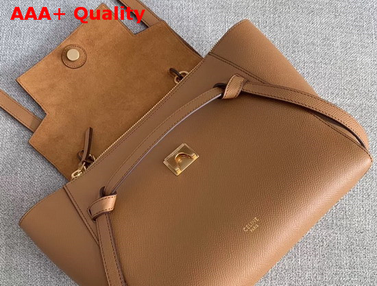 Celine Nano Belt Bag in Tan Grained Calfskin Replica