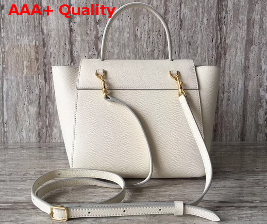 Celine Nano Belt Bag in White Grained Calfskin Replica