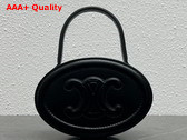 Celine Ovel Handbag in Black Smooth Calfskin Replica