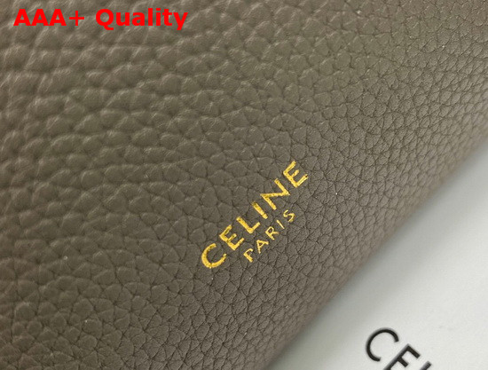 Celine Sangle Small Bucket Bag in Taupe Soft Grained Calfskin Replica