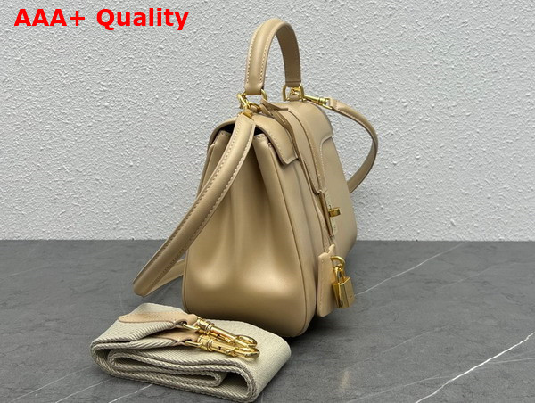 Celine Small 16 Bag in Beige Satinated Calfskin Replica