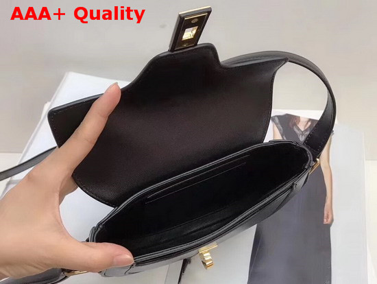 Celine Small Besace 16 Bag in Black Satinated Calfskin Replica