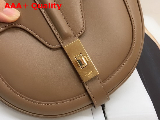 Celine Small Besace 16 Bag in Light Tan Satinated Calfskin Replica