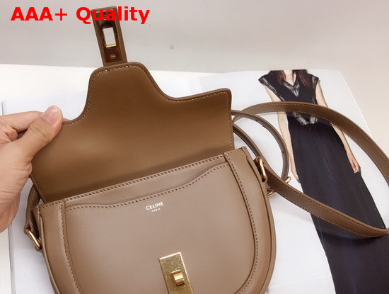 Celine Small Besace 16 Bag in Light Tan Satinated Calfskin Replica