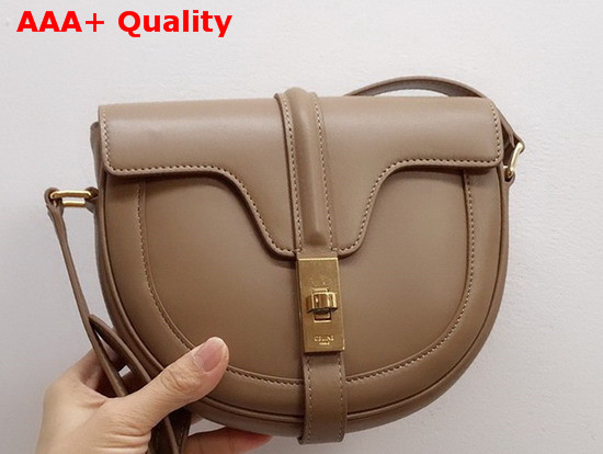 Celine Small Besace 16 Bag in Light Tan Satinated Calfskin Replica