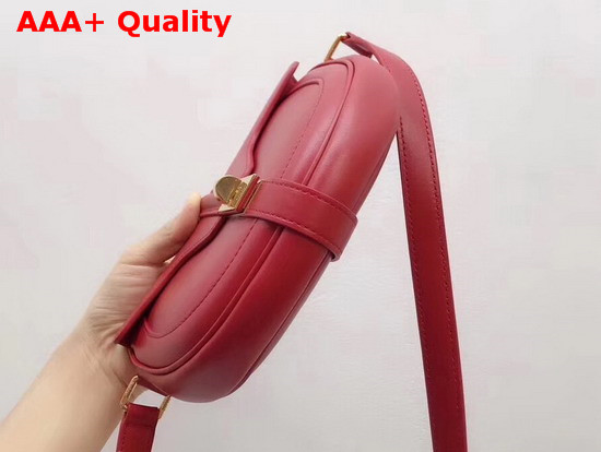 Celine Small Besace 16 Bag in Red Satinated Calfskin Replica