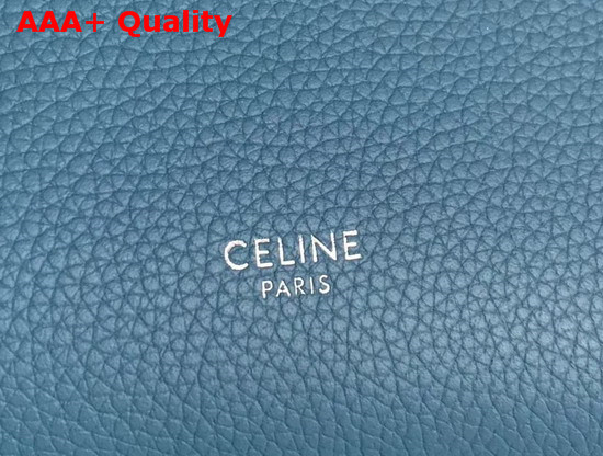 Celine Small Big Bag with Long Strap in Light Blue Supple Grained Calfskin Replica