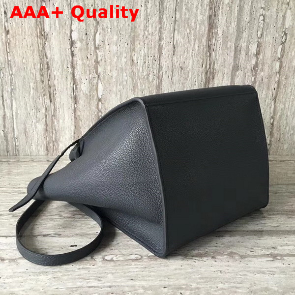 Celine Small Big Bag with Long Strap in Supple Grained Calfskin Anthracite Replica