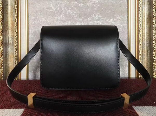 Celine Small Box Black Smooth Calfskin For Sale