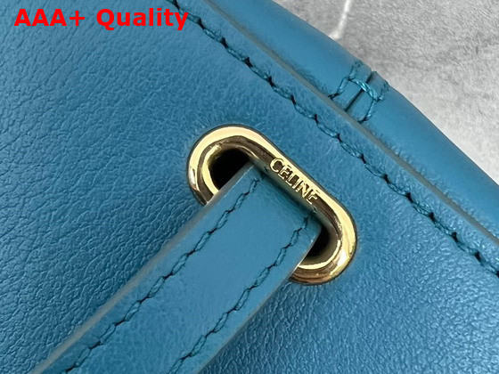 Celine Small Box Cuir Triomphe in Smooth Calfskin Blue Replica