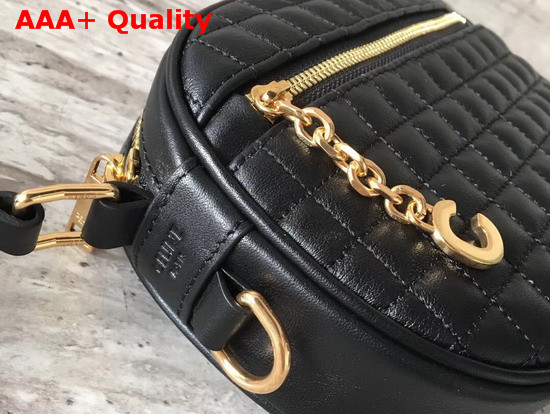 Celine Small C Charm Bag in Black Quilted Calfskin Replica