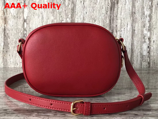 Celine Small C Charm Bag in Red Quilted Calfskin Replica