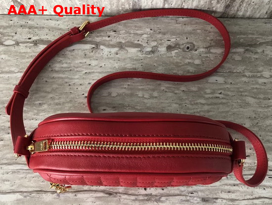 Celine Small C Charm Bag in Red Quilted Calfskin Replica