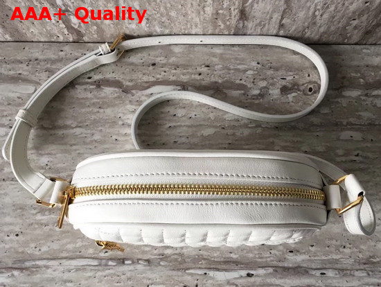 Celine Small C Charm Bag in White Quilted Calfskin Replica