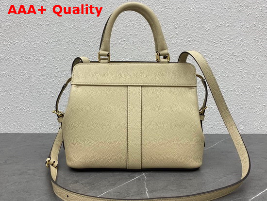 Celine Small Cabas De France in Beige Grained Calfskin Replica