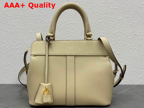 Celine Small Cabas De France in Beige Grained Calfskin Replica