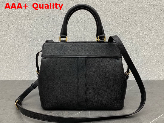 Celine Small Cabas De France in Black Grained Calfskin Replica