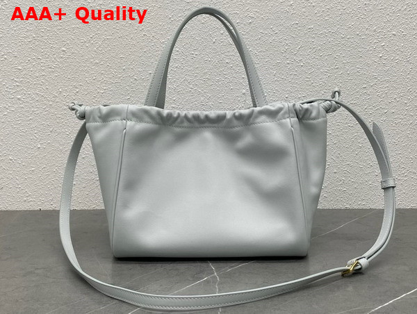 Celine Small Cabas Drawstring Cuir Triomphe in Smooth Calfskin Light Blue Replica