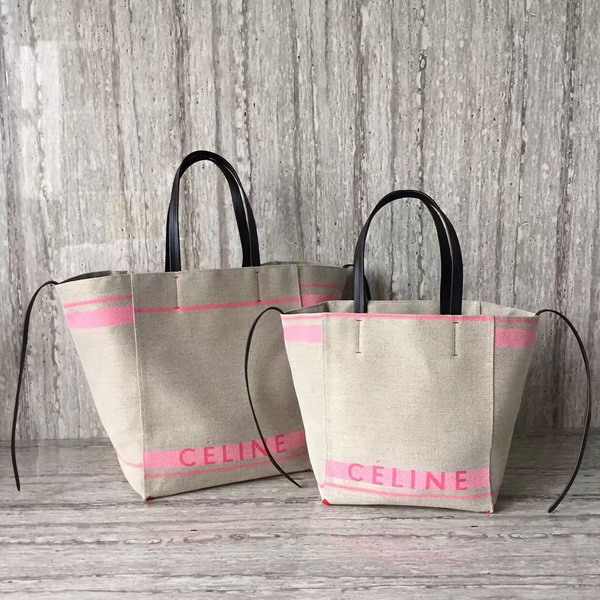 Celine Small Cabas Phantom in Dark Pink Celine Canvas For Sale