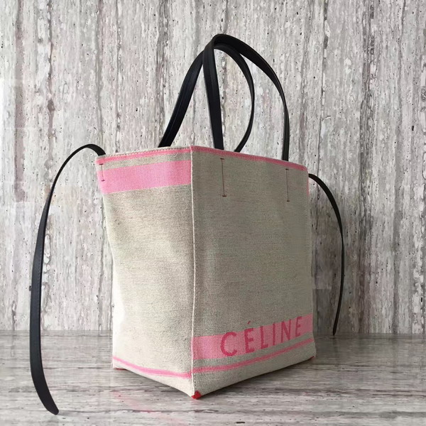 Celine Small Cabas Phantom in Dark Pink Celine Canvas For Sale