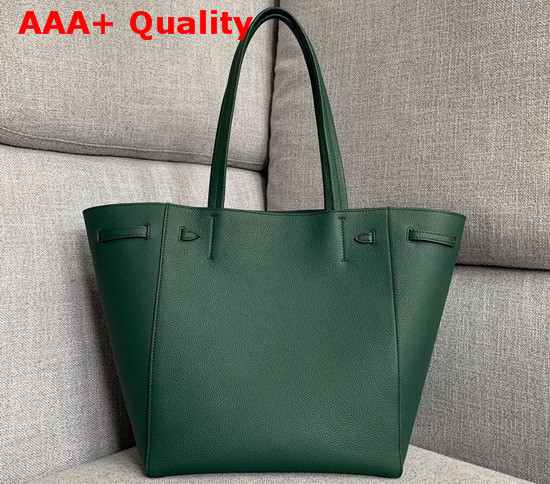 Celine Small Cabas Phantom in Green Soft Grained Calfskin Replica