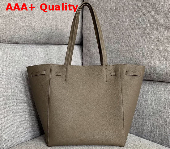 Celine Small Cabas Phantom in Grey Soft Grained Calfskin Replica