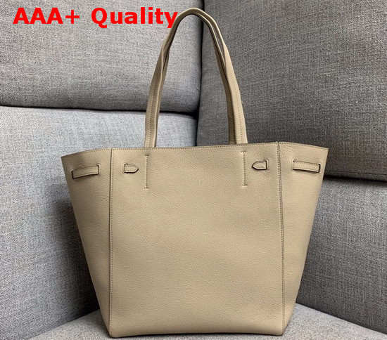 Celine Small Cabas Phantom in Light Grey Soft Grained Calfskin Replica