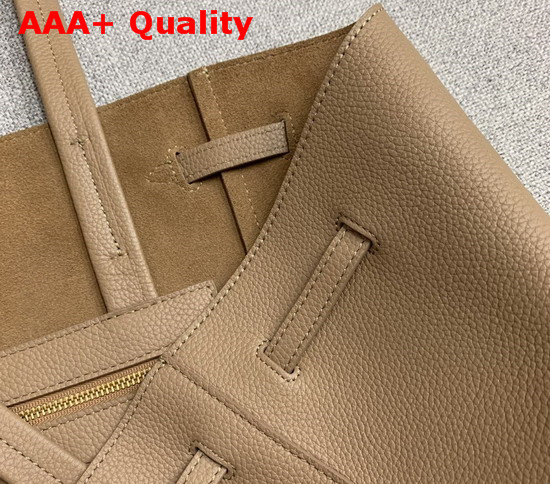 Celine Small Cabas Phantom in Tan Soft Grained Calfskin Replica