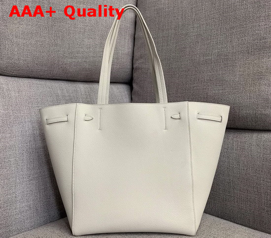 Celine Small Cabas Phantom in White Soft Grained Calfskin Replica