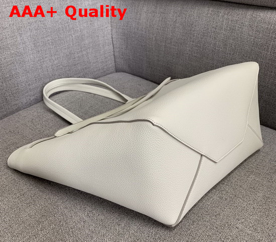 Celine Small Cabas Phantom in White Soft Grained Calfskin Replica