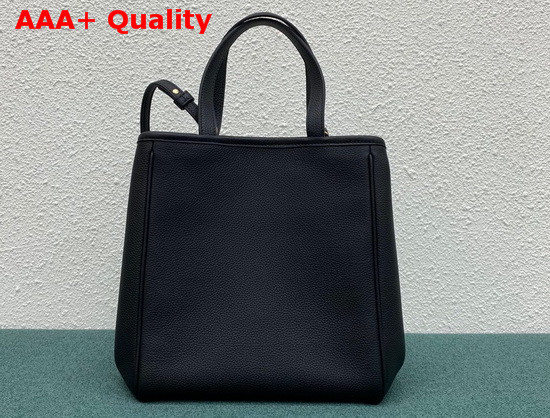 Celine Small Folded Cabas in Black Grained Calfskin Replica