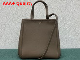 Celine Small Folded Cabas in Taupe Grained Calfskin Replica