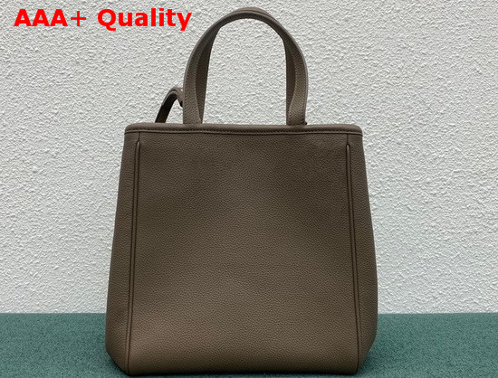 Celine Small Folded Cabas in Taupe Grained Calfskin Replica