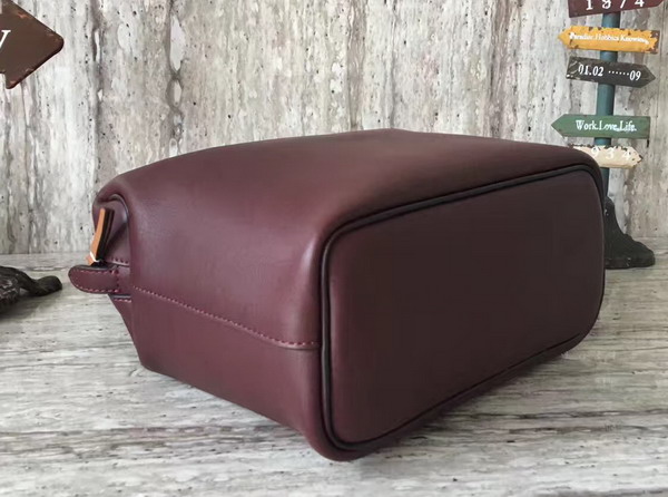 Celine Small Soft Cube Bag in Burgundy Smooth Calfskin For Sale