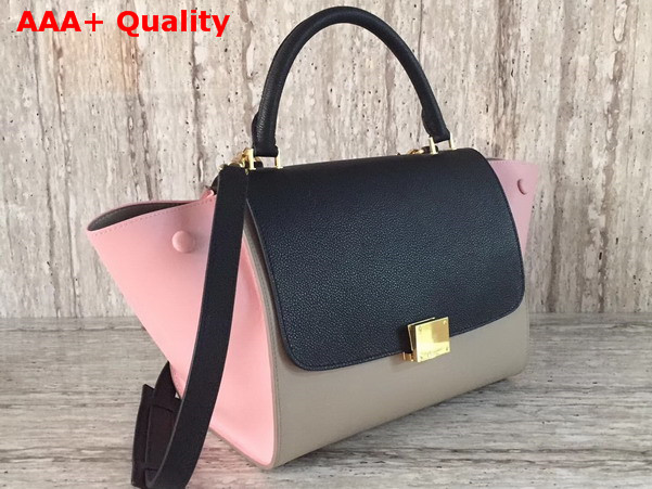 Celine Small Trapeze Bag in Multicolour Baby Grained Calfskin Replica