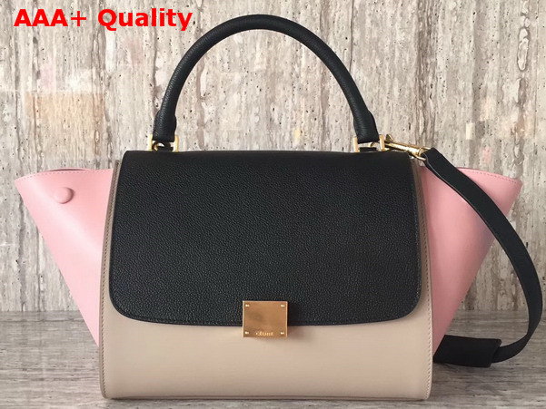 Celine Small Trapeze Bag in Multicolour Baby Grained Calfskin Replica