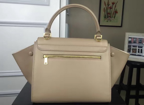 Celine Small Trapeze Handbag in Beige Smooth Calfskin for Sale