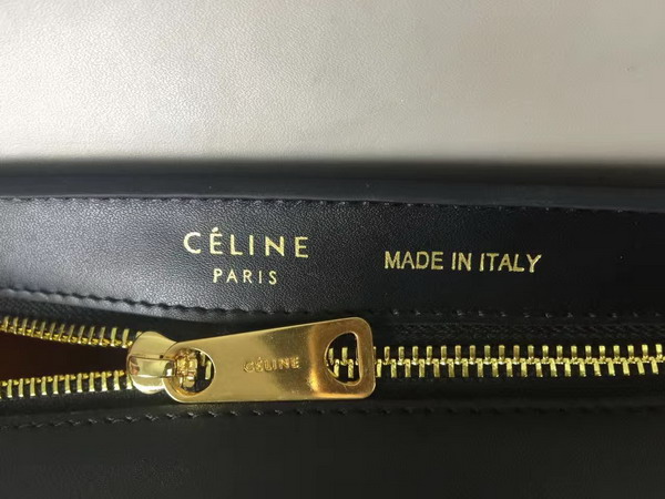 Celine Small Trapeze Handbag in Multicolour Smooth Calfskin Light Grey Black Yellow for Sale