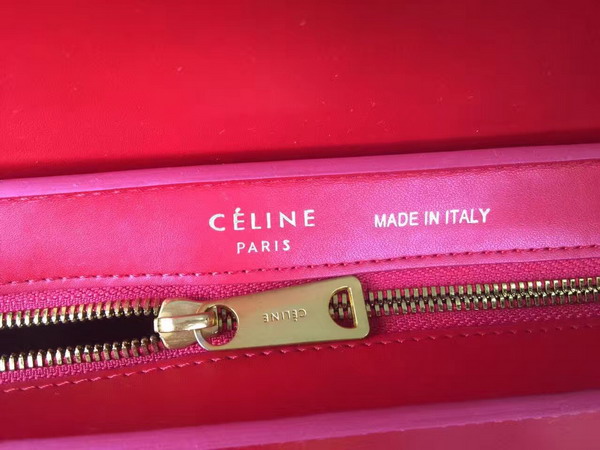 Celine Small Trapeze Handbag in Red Smooth Calfskin for Sale