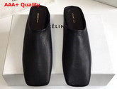 Celine Soft Moccasin Babouche in Black Nappa Leather Replica