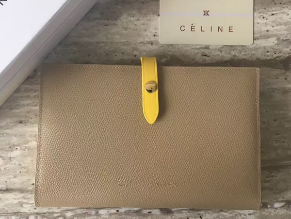 Celine Strap Large Multifunction in Dune Drammed Grained and Shiny calfskin For Sale