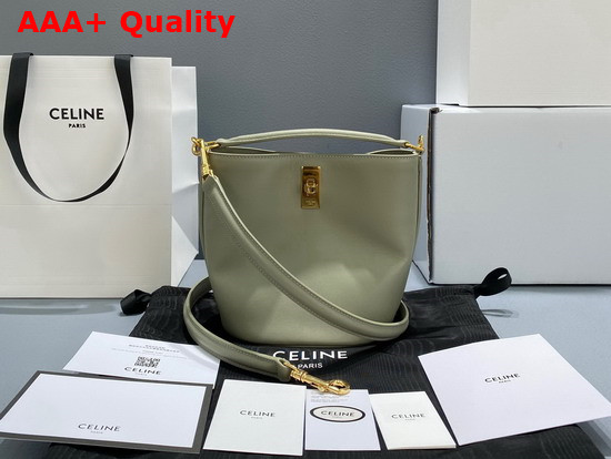 Celine Teen Bucket 16 in Smooth Calfskin Beige Replica