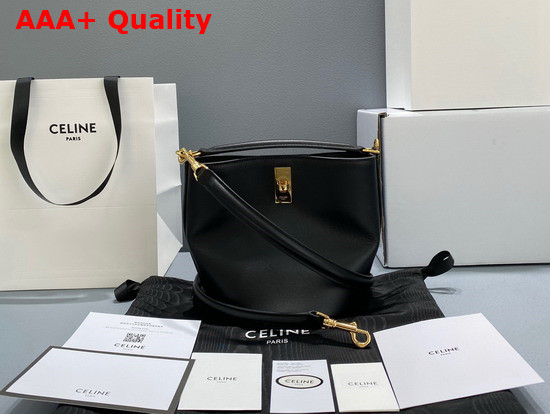 Celine Teen Bucket 16 in Smooth Calfskin Black Replica