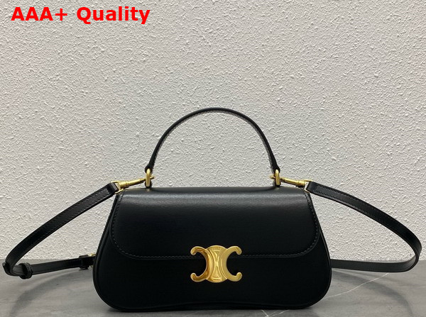 Celine Teen Celine Lola in Black Shiny Calfskin Replica