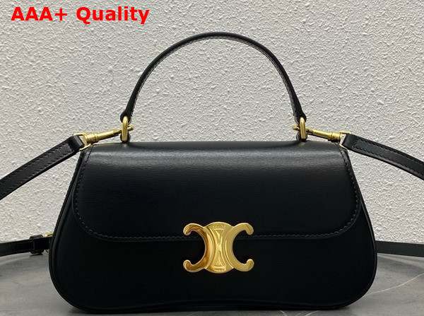 Celine Teen Celine Lola in Black Shiny Calfskin Replica