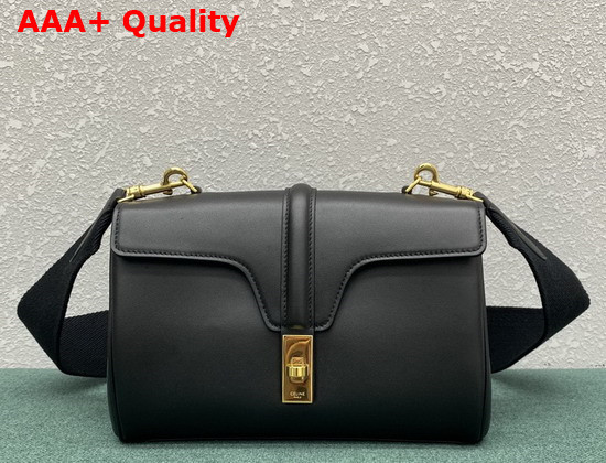 Celine Teen Soft 16 in Smooth Calfskin Black Replica