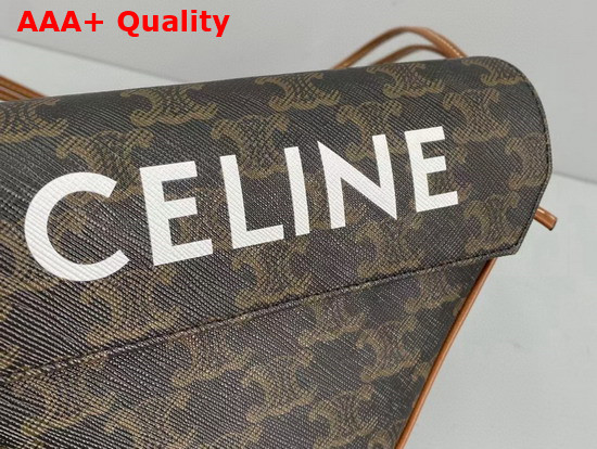 Celine Triangle Bag in Triomphe Canvas Tan Replica