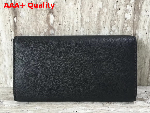 Celine Trotteur Large Flap Multifunction in Black Grained Calfskin Replica