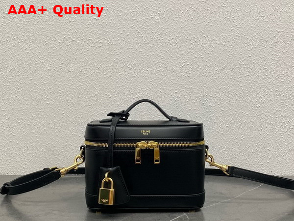 Celine Vanity in Black Shiny Calfskin Replica